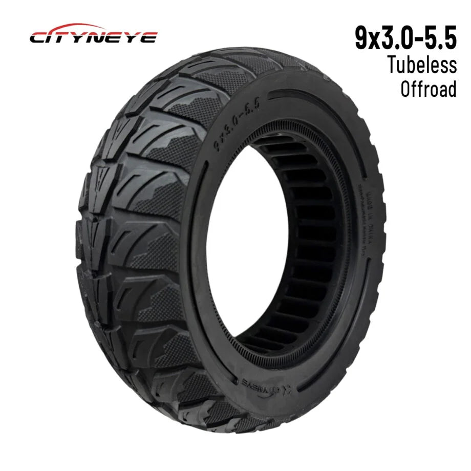 Roue pleine 9×3-5,5 pour trottinette Kukirin G2 Pro