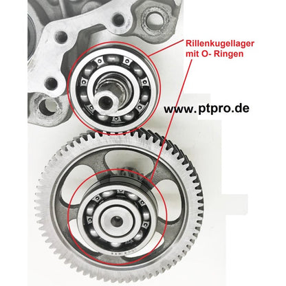 Roulement à billes à gorge profonde petit avec joints toriques pour engrenage Segway
