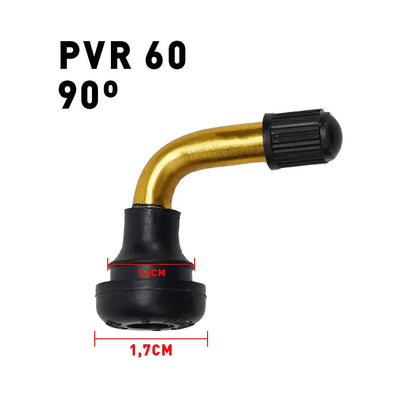 90° curved tubeless valve