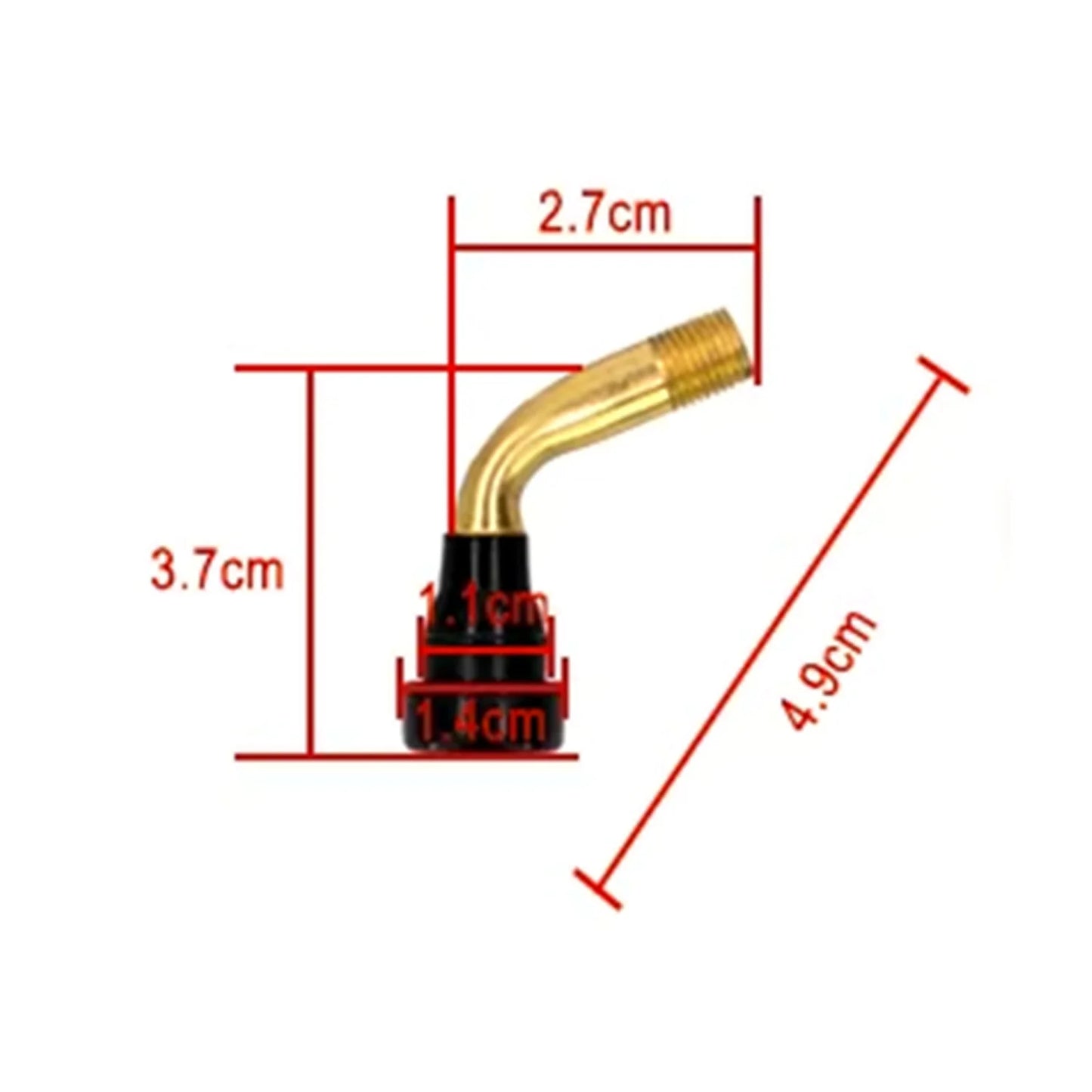 Valve tubeless 90º 2 unités PVR 40X