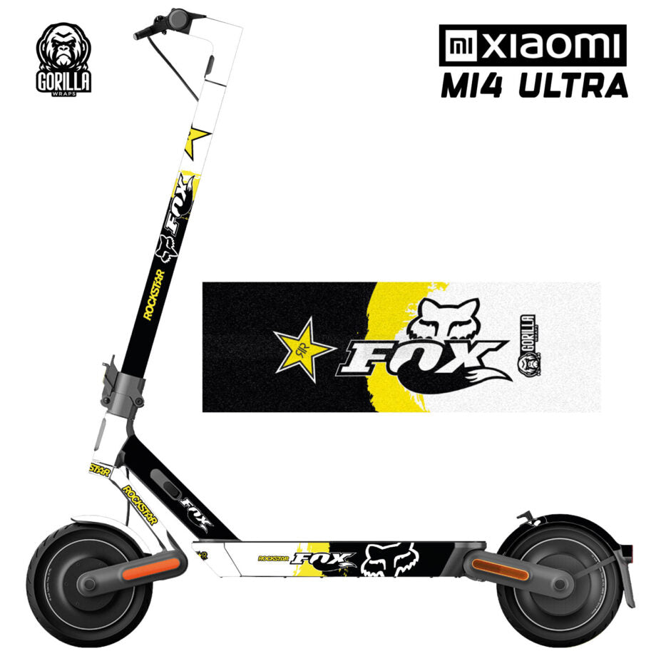 Vinyle Fox Rockstar avec base antidérapante pour Xiaomi Mi4 Ultra