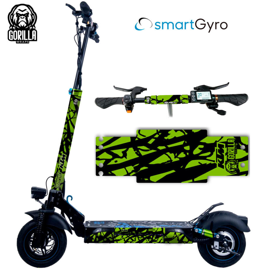 Vinyle + base antidérapante pour Smartgyro  KTM – Vert Gorilla