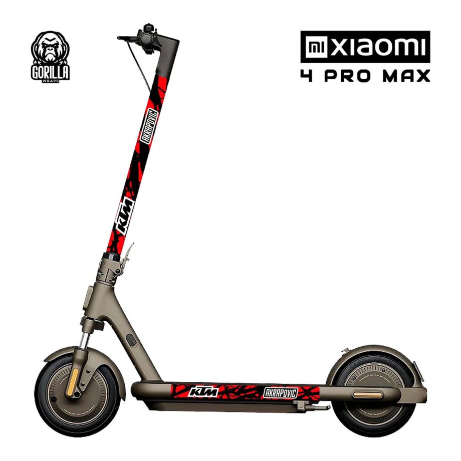 Vinyle rouge KTM pour Xiaomi 4 PRO - 4 PRO MAX