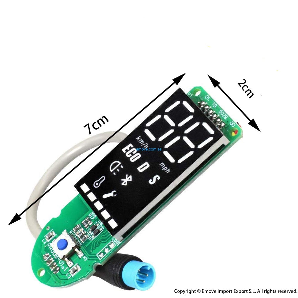 Control screen for Xiaomi M365 PRO+ scooter