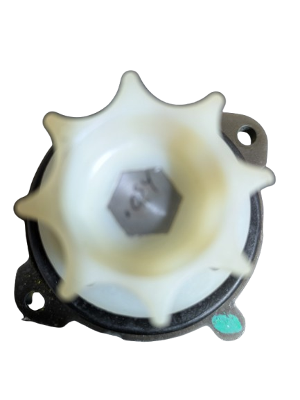 Toothed pulley motor coupling