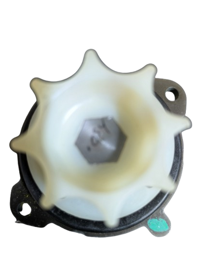 Toothed pulley motor coupling