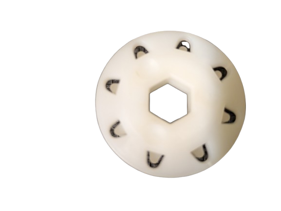 Toothed pulley motor coupling