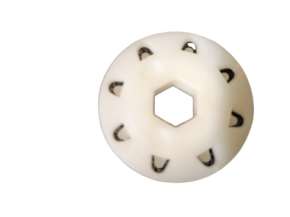 Toothed pulley motor coupling