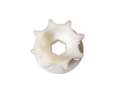 Toothed pulley motor coupling