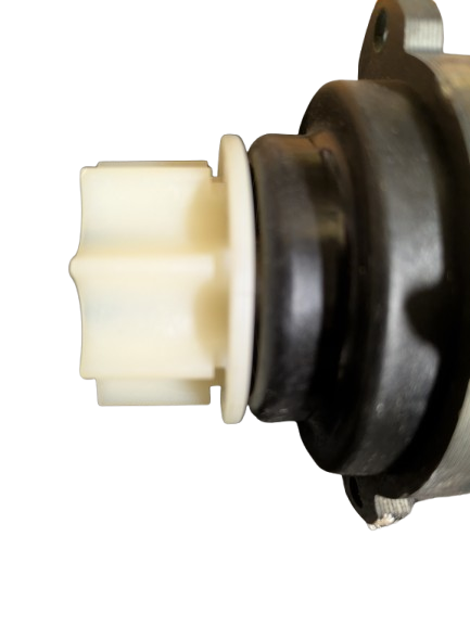 Toothed pulley motor coupling