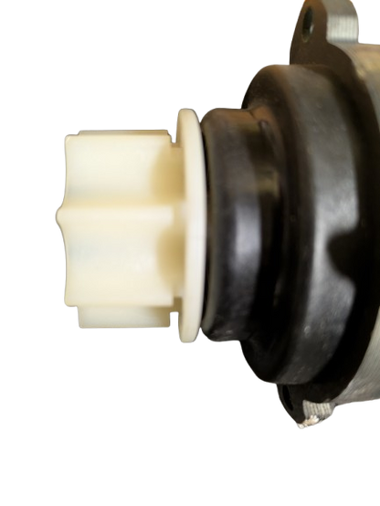 Toothed pulley motor coupling