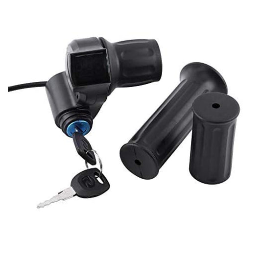 Throttle grip with ignition key